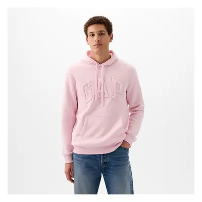 Pulóver GAP Pullover Puff Logo Hoodie Light Peony