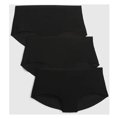 Alsónadrág GAP No Show Hipster Underwear 3-Pack True Black