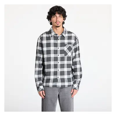 Ing Urban Classics Boxy Dark Checked Shirt Grey/ White