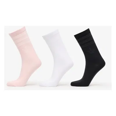 adidas Crew Sock 3-Pack Black/ White/ Salmon Pink