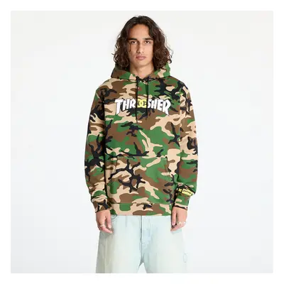 Pulóver DC x Thrasher Pullover Hoodie Army Camo