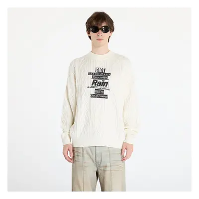 Pulóver Wasted Paris Rain Cable Knit Sweater Off-White