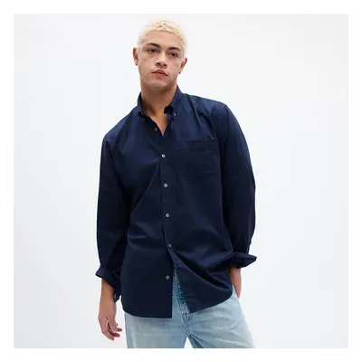 Ing GAP Standard Stretch Poplin Shirt Tapestry Navy