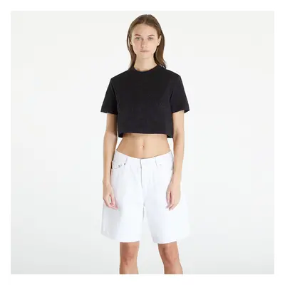 Póló Calvin Klein Jeans Premium Monologo Cropped T-Shirt Black