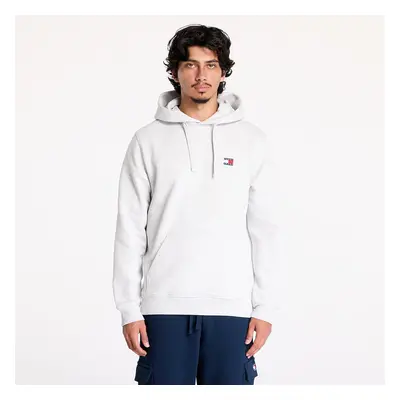 Pulóver Tommy Jeans Regular Badge Hoodie Silver Grey