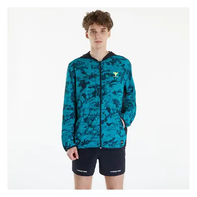 Kabát Under Armour Project Rock Iso Tide Hybrid Jacket Hydro Teal/ Black/ High-Vis Yellow