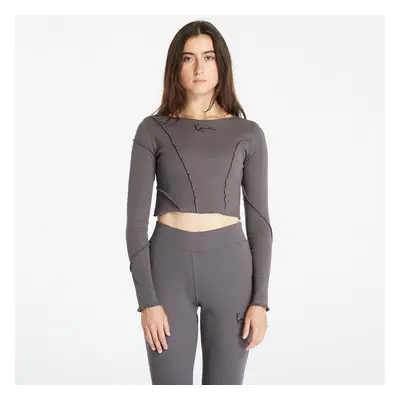 Póló Karl Kani Small Signature Rib LS Anthracite