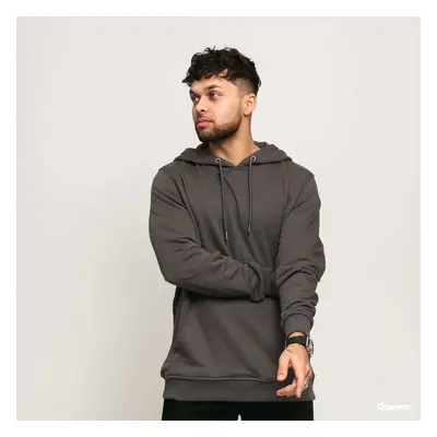 Pulóver Urban Classics Basic Terry Hoodie Dark Grey