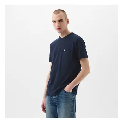 Póló GAP Pocket Micro Logo Tee Tapestry Navy