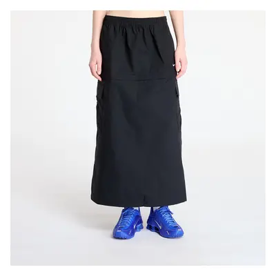 Szoknya Nike Sportswear Essential Women's Mid-Rise Woven Cargo Midi Skirt Black/ White