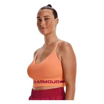 Melltartó Under Armour Seamless Low Long Bra Orange