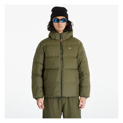 Kabát TOMMY JEANS Essential Down Jacket Green