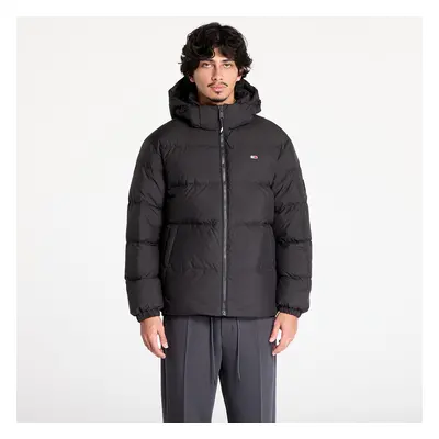 Kabát Tommy Jeans Essential Down Jacket Black