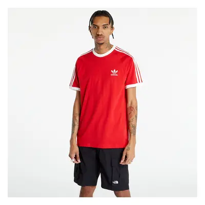 Póló adidas Originals 3-Stripes Tee Better Scarlet