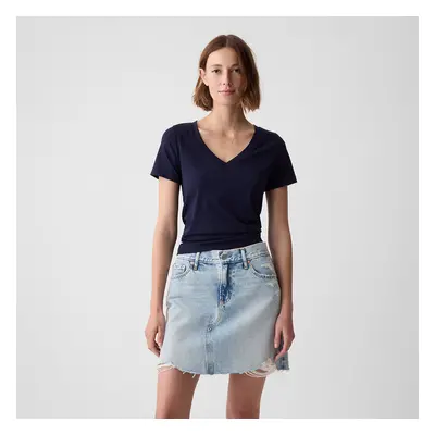 Póló GAP Basic V-Neck Tee Navy Uniform