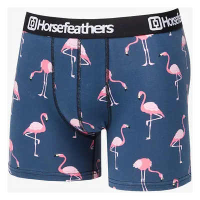 Horsefeathers Sidney Boxer Shorts Blue/ Flamingos Print