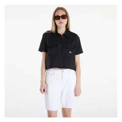 Ing Dickies Cropped Short Sleeve Work Shirt Black