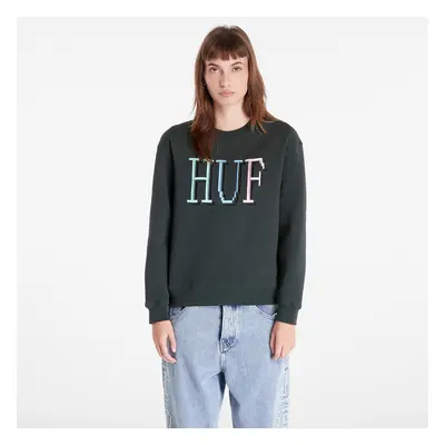 Pulóver HUF 8-Bit Crewneck Sweatshirt Dark Green