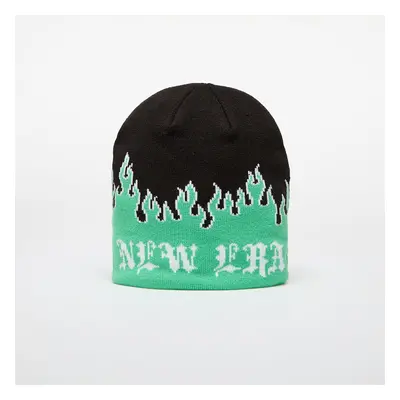 Kalap New Era Knit Thin Flame Skull Knit Island Green