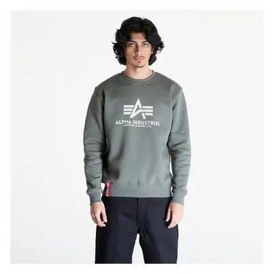 Pulóver Alpha Industries Basic Sweater Vintage Green