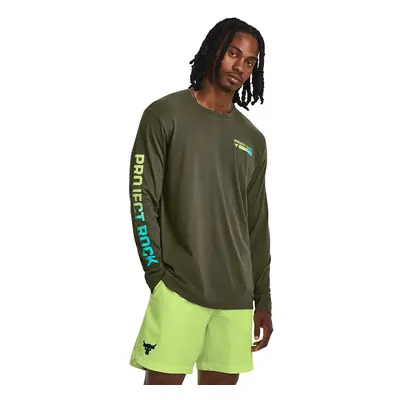 Póló Under Armour Project Rock Brahma Ls Marine Od Green