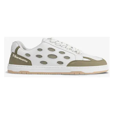 Sneakers Barebarics Fusion White & Army Brown