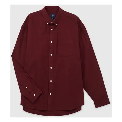 Ing GAP Standard Logo Oxford Shirt Noir Red