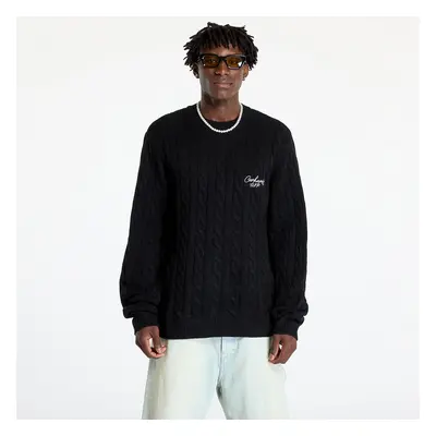 Pulóver Carhartt WIP Signature Sweater UNISEX Black/ Wax