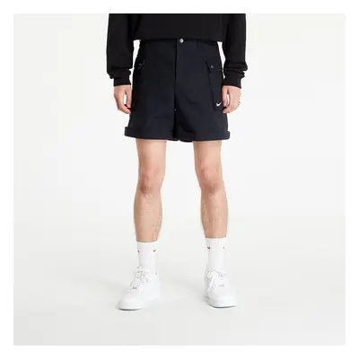 Sort Nike Life Men's Woven Cargo Shorts Black/ White