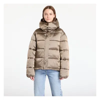 Kabát Calvin Klein Jeans Shiny Satin Puffer Jacket Brindle