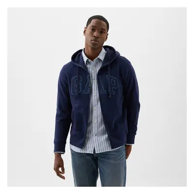 Pulóver GAP Logo Fullzip Hoodie Tapestry Navy