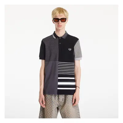 Póló FRED PERRY Beams Striped Panel Fp Polo T-Shirt Black