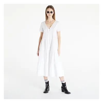 Ruha TOMMY JEANS Poplin Tiered Ss Dress White