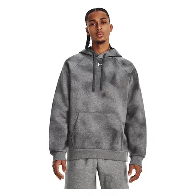 Pulóver Under Armour Rival Fleece Printed Hd Castlerock Light Heather