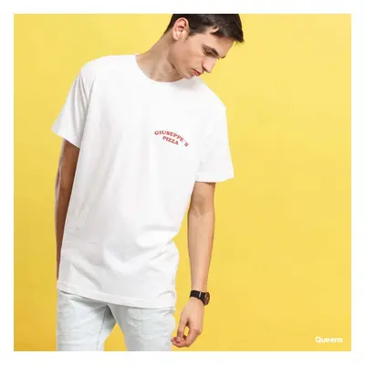 Póló Urban Classics Giuseppe's Pizzeria Tee White