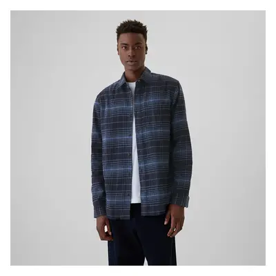 Ing GAP Flannel Shirt Tonal Blue Plaid