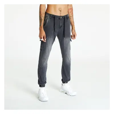 Nadrágok Urban Classics Denim Cargo Jogging Pants Real Black Washed