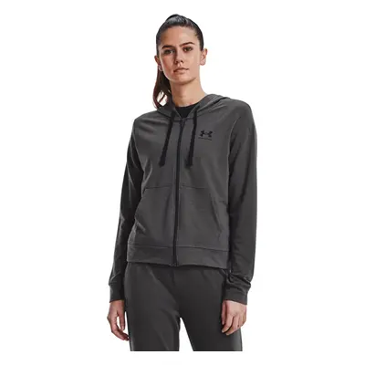 Pulóver Under Armour Rival Terry Fz Hoodie Jet Gray