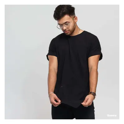 Póló Urban Classics Asymetric Long Tee Black