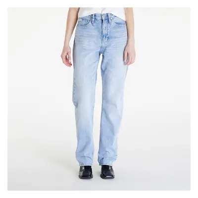 Nadrágok Calvin Klein Jeans High Rise Straight Jeans Denim Light