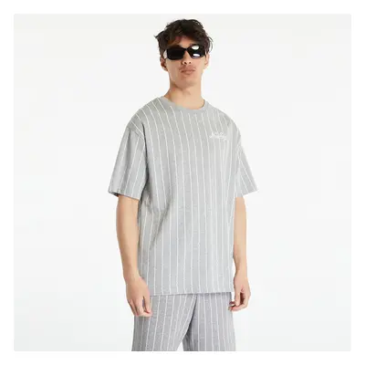 Póló New Era Pinstripe Oversized T-Shirt Heather Gray/ White