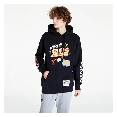 Pulóver Mitchell & Ness Slap Sticker Hoodie Black