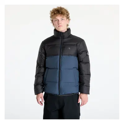 Kabát Calvin Klein Jeans Non Down Blocking Puffer Jacket Blue