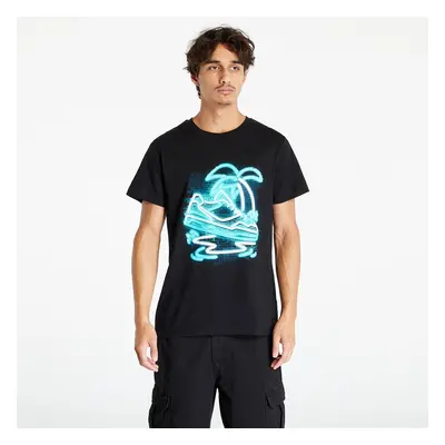 Póló Urban Classics Palm Sneaker Tee Black