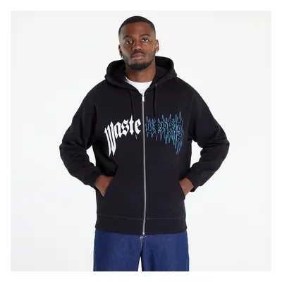 Pulóver Wasted Paris Hoodie Zip Dark Pitcher Black