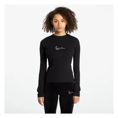 Póló Karl Kani Small Signature Rib LS Black