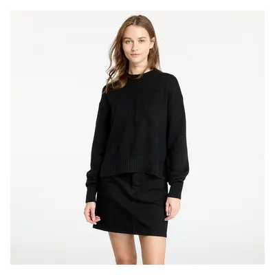 Pulóver Calvin Klein Jeans Intarsia Loose Sweater Black