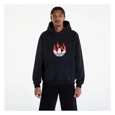 Pulóver adidas Flames Logo Hoodie Black