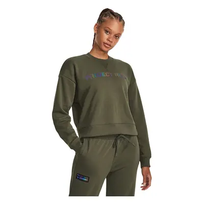 Pulóver Under Armour Project Rck Hw Leg Day Crew Marine Od Green