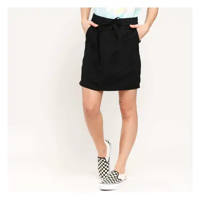 Szoknya Urban Classics Ladies Viscose Twill Skirt Black